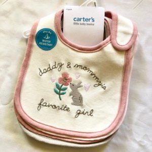 CARTER'S 4-Pack Bib Set for Baby Girls